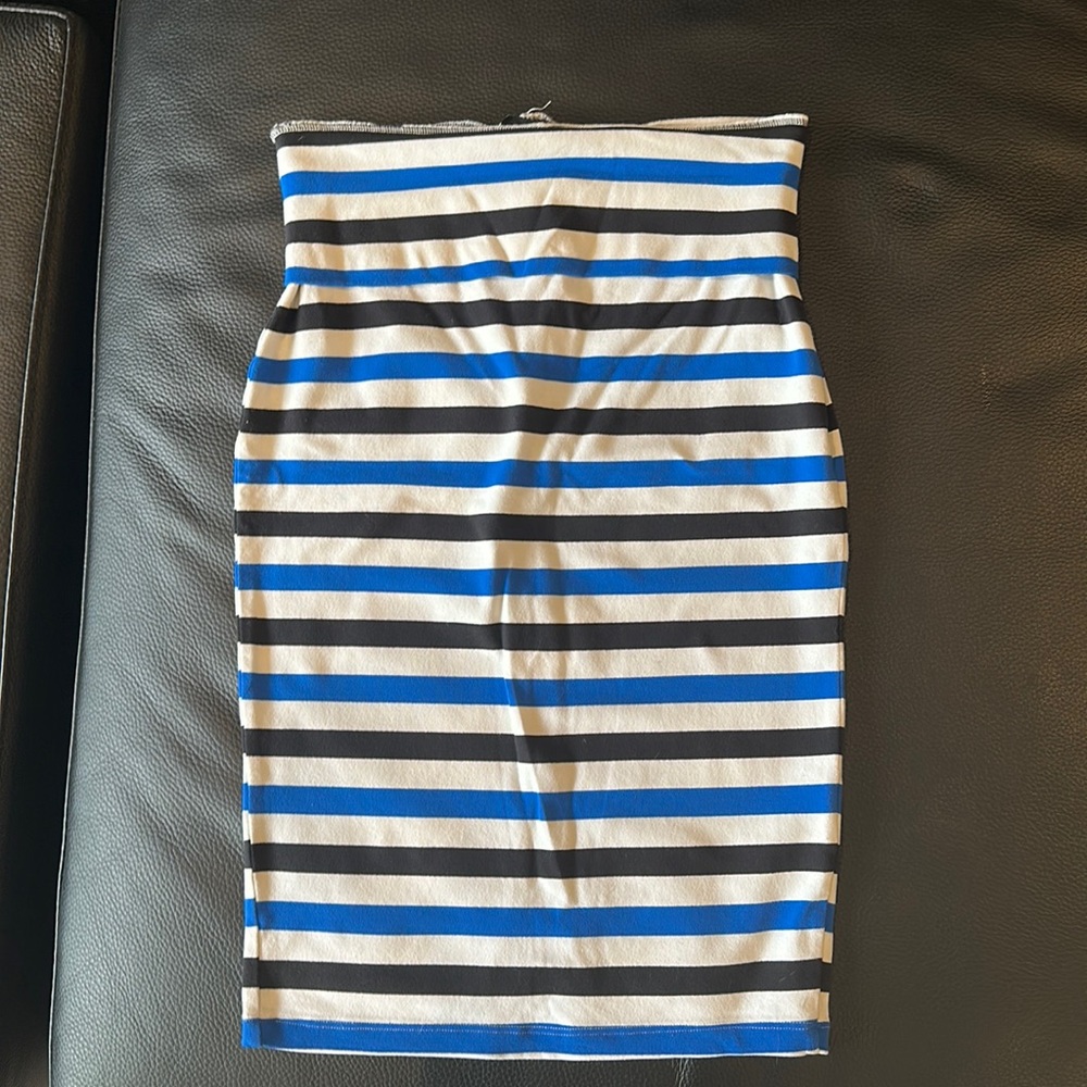 Mod BEBE Nylon Spandex Striped Skirt Size XS